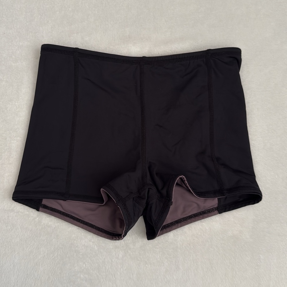 L*Space | Verona Reversible Swim Short Active Bikini Bottom Black/Purple (S) - Picture 16 of 16